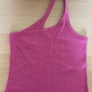 Aerie Hot Pink Ripped Midi Dress